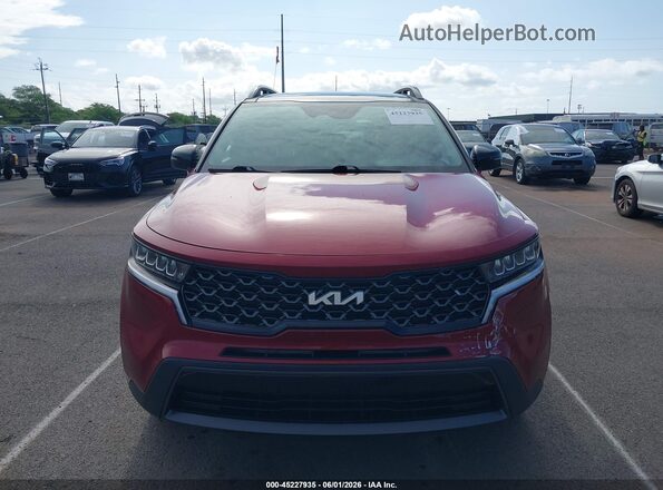 5XYRLDLC4NG140937 2022 KIA SORENTO Red ხელსაწყოთა პანელის ხედი