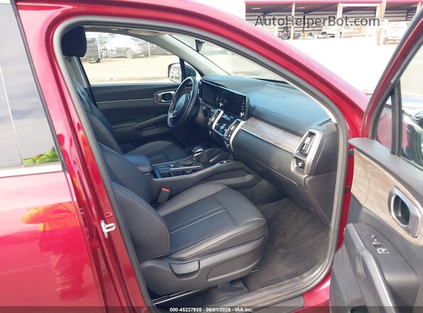 5XYRLDLC4NG140937 2022 KIA SORENTO Red წინა სალონის ხედი