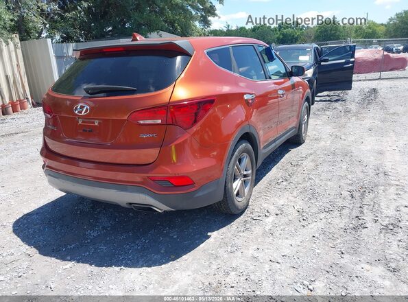 5XYZT3LB1HG409983 2017 HYUNDAI SANTA FE SPORT Оранжевый Задняя правая четверть