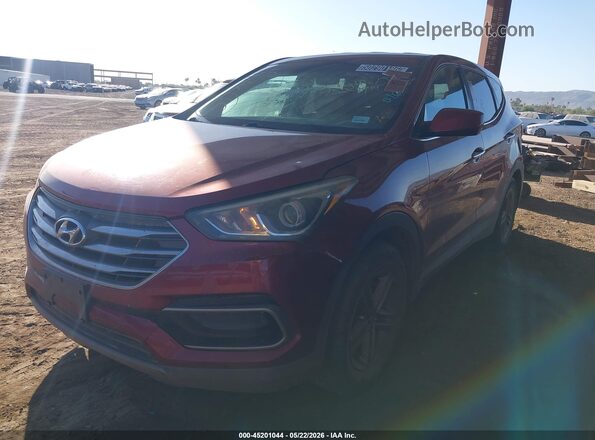 5XYZT3LB2HG381711 2017 HYUNDAI SANTA FE SPORT Burgundy Vista tres cuartos delantera izquierda