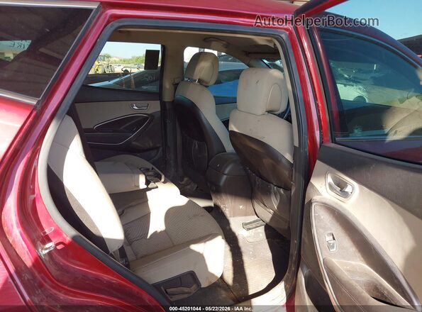 5XYZT3LB2HG381711 2017 HYUNDAI SANTA FE SPORT Burgundy Vista de la etiqueta del VIN