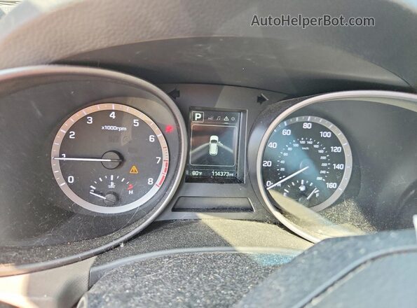 5XYZT3LB2HG434987 2017 HYUNDAI SANTA White Вид щитка приладів