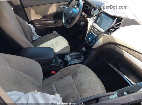 5XYZT3LB4JG564310 2018 HYUNDAI SANTA FE SPORT Черный Вид салона спереди
