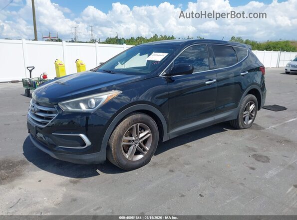 5XYZT3LB4JG564310 2018 HYUNDAI SANTA FE SPORT Черный Передняя левая четверть