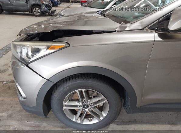 5XYZT3LB7HG404285 2017 HYUNDAI SANTA FE SPORT Gray წინა ხედი