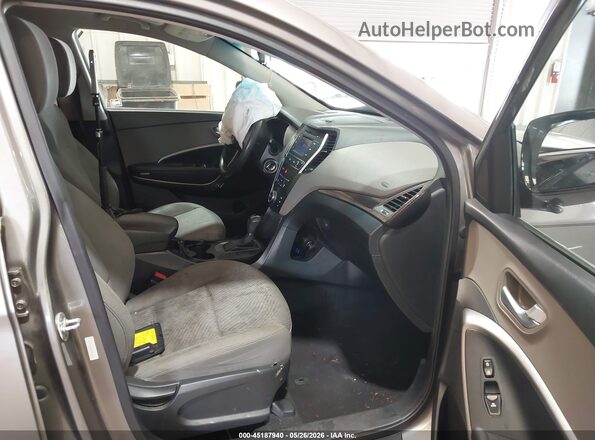5XYZT3LB7HG404285 2017 HYUNDAI SANTA FE SPORT Gray წინა სალონის ხედი