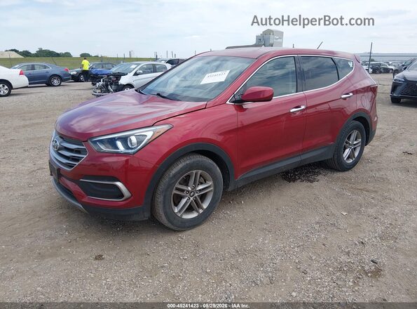 5XYZT3LB9JG531870 2018 HYUNDAI SANTA FE SPORT Red Առջևի ձախ երեք քառորդ տեսարան