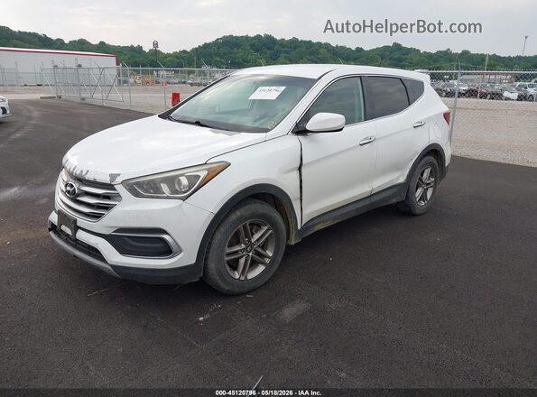5XYZT3LB9JG557501 2018 HYUNDAI SANTA FE SPORT White Передня ліва чверть
