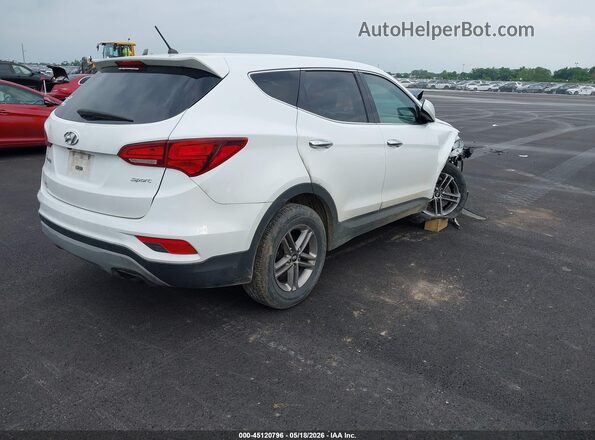 5XYZT3LB9JG557501 2018 HYUNDAI SANTA FE SPORT White Задня права чверть