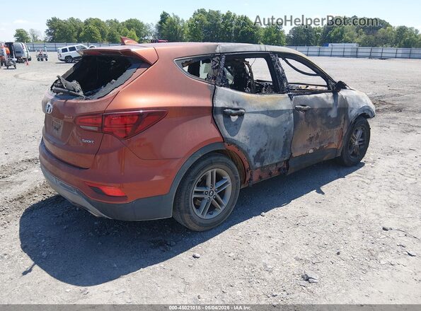5XYZT3LBXHG393685 2017 HYUNDAI SANTA FE SPORT Оранжевый Задняя правая четверть