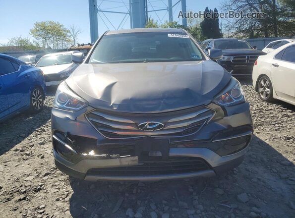 5XYZTDLB0HG383365 2017 HYUNDAI SANTA Gray Front view