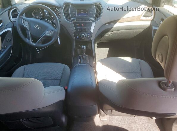 5XYZTDLB0HG383365 2017 HYUNDAI SANTA Gray Dashboard view