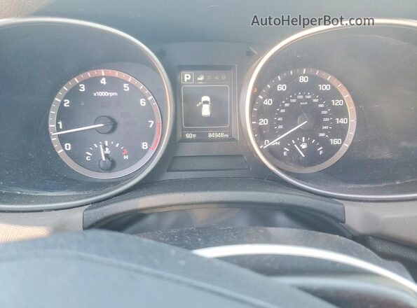 5XYZTDLB0HG383365 2017 HYUNDAI SANTA Gray Instrument cluster view