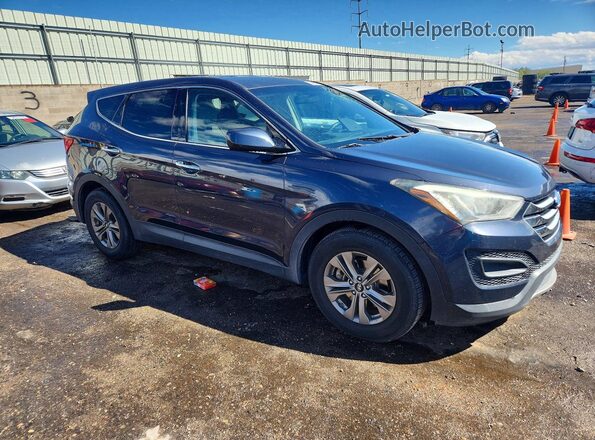 5XYZTDLB2GG349541 2016 HYUNDAI SANTA Blue Delantero derecho