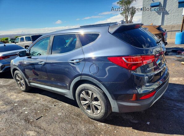 5XYZTDLB2GG349541 2016 HYUNDAI SANTA Blue Trasero izquierdo