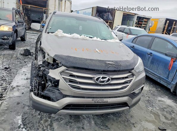 5XYZTDLB4JG523701 2018 HYUNDAI SANTA Gray 