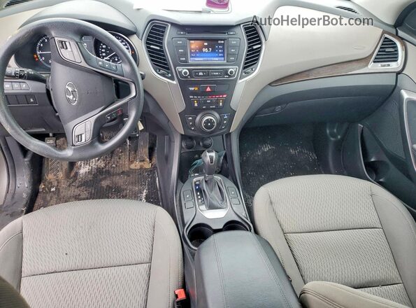 5XYZTDLB4JG523701 2018 HYUNDAI SANTA Gray 