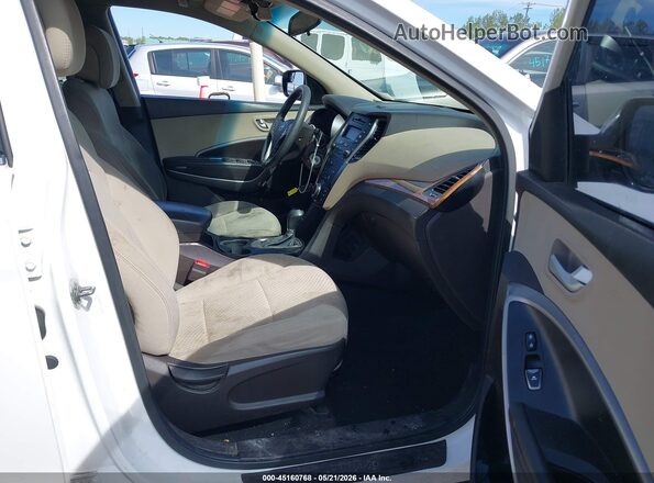 5XYZTDLB5GG363823 2016 HYUNDAI SANTA FE SPORT Белый Вид салона спереди