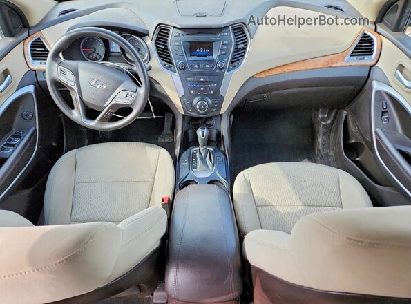 5XYZU3LB1GG313041 2016 HYUNDAI SANTA Gray Առջևի վահանակի տեսք