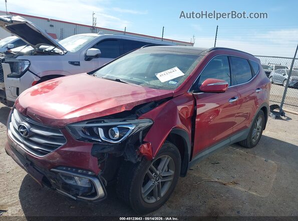 5XYZU3LB3HG416091 2017 HYUNDAI SANTA FE SPORT Темно-бордовый Передняя левая четверть