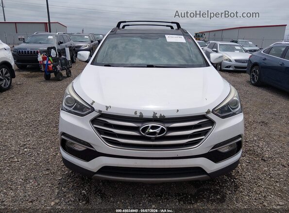 5XYZU3LB4HG457698 2017 HYUNDAI SANTA FE SPORT White უკანა სალონის ხედი