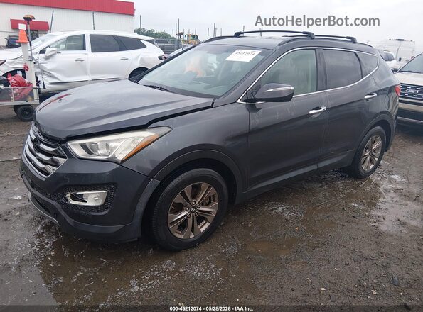 5XYZU3LB5GG305539 2016 HYUNDAI SANTA FE SPORT Gray Vista tres cuartos delantera izquierda
