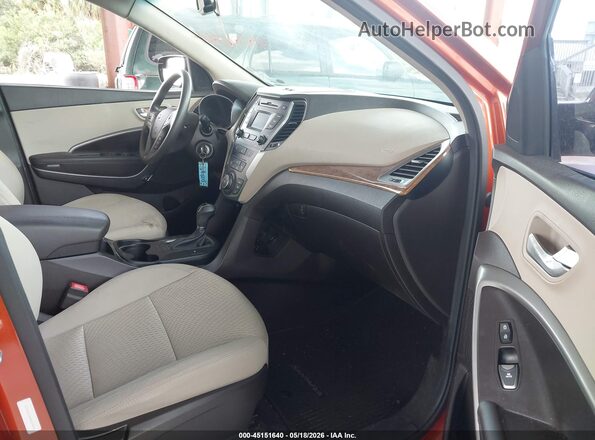 5XYZU3LB6GG319031 2016 HYUNDAI SANTA FE SPORT Orange Vista interior delantera