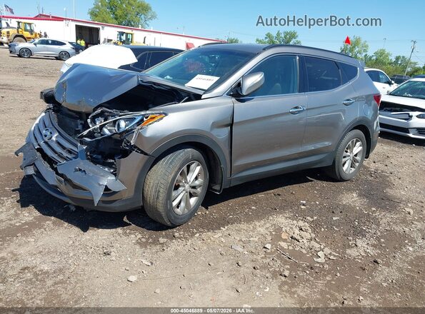 5XYZUDLA1HG501170 2017 HYUNDAI SANTA FE SPORT Gray Vista tres cuartos delantera izquierda