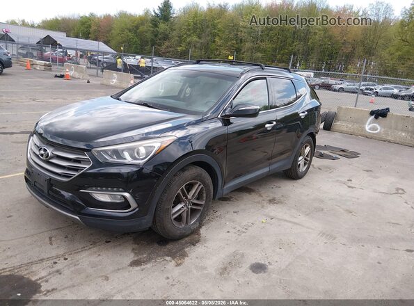 5XYZUDLB1HG408979 2017 HYUNDAI SANTA FE SPORT Black წინა მარცხენა ხედი სამი მეოთხედიდან