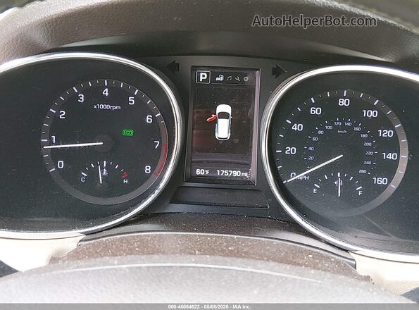 5XYZUDLB1HG408979 2017 HYUNDAI SANTA FE SPORT Black უკანა სავარძლების ხედი