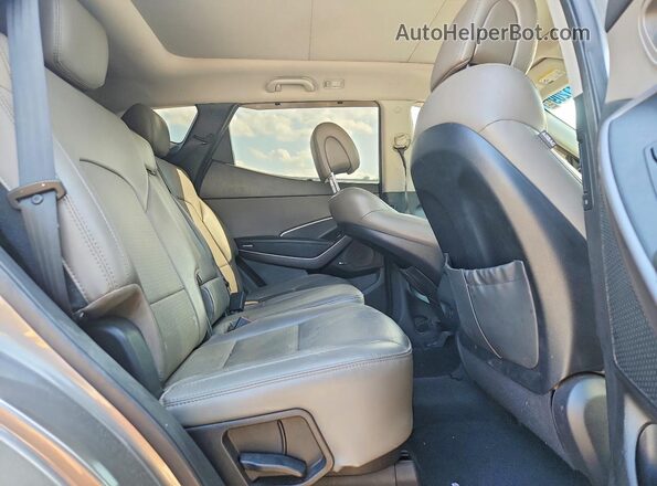 5XYZUDLB2GG332171 2016 HYUNDAI SANTA Желто-коричневый Вид задней части салона