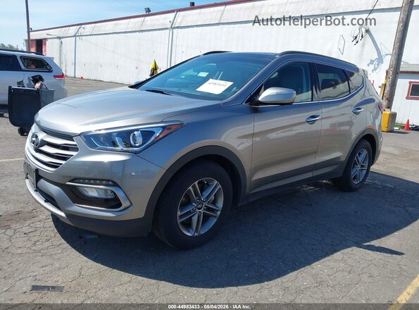 5XYZUDLB3HG409695 2017 HYUNDAI SANTA FE SPORT Silver Vista tres cuartos delantera izquierda