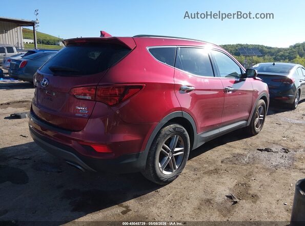 5XYZUDLB3JG507826 2018 HYUNDAI SANTA FE SPORT Red უკანა მარჯვენა