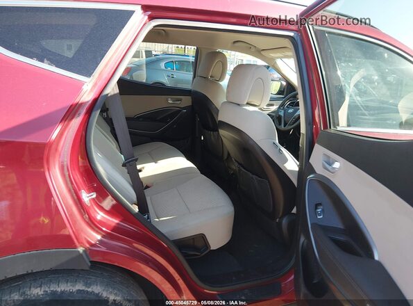 5XYZUDLB3JG507826 2018 HYUNDAI SANTA FE SPORT Red VIN კოდის სტიკერის ხედი
