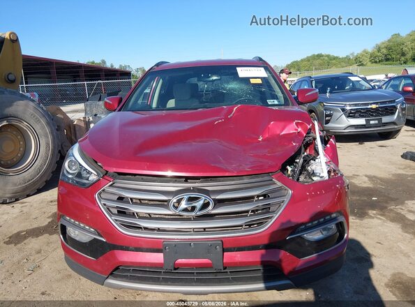 5XYZUDLB3JG507826 2018 HYUNDAI SANTA FE SPORT Red უკანა სალონის ხედი