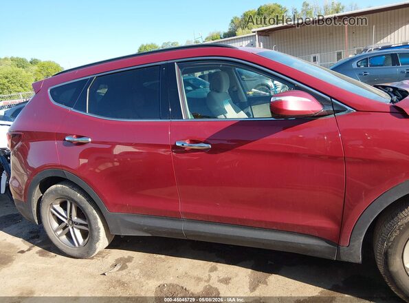 5XYZUDLB3JG507826 2018 HYUNDAI SANTA FE SPORT Red სალონის 360-გრადუსიანი ხედი