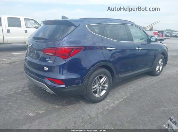 5XYZUDLB3JG560980 2018 HYUNDAI SANTA FE SPORT Blue Задня права чверть