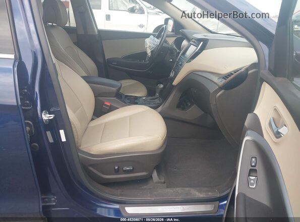 5XYZUDLB3JG560980 2018 HYUNDAI SANTA FE SPORT Blue Вид салону спереду