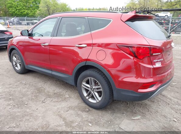 5XYZUDLB4HG381177 2017 HYUNDAI SANTA FE SPORT Red უკანა მარცხენა