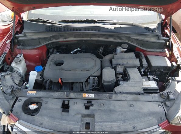5XYZUDLB4HG381177 2017 HYUNDAI SANTA FE SPORT Red უკანა ხედი