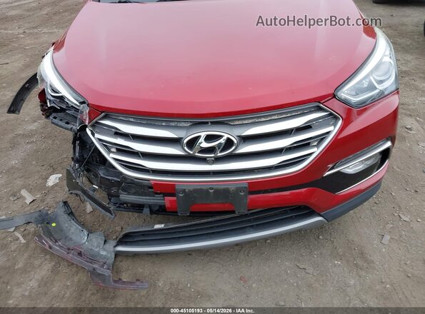 5XYZUDLB4HG381177 2017 HYUNDAI SANTA FE SPORT Red ხელსაწყოთა პანელის ხედი
