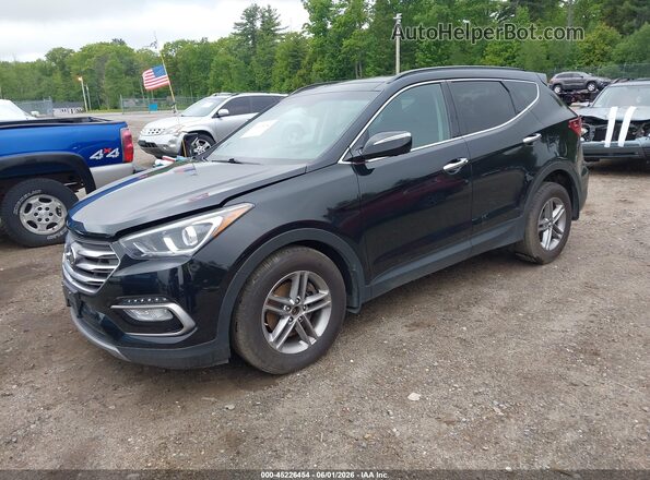 5XYZUDLB5JG537202 2018 HYUNDAI SANTA FE SPORT Black Передня ліва чверть