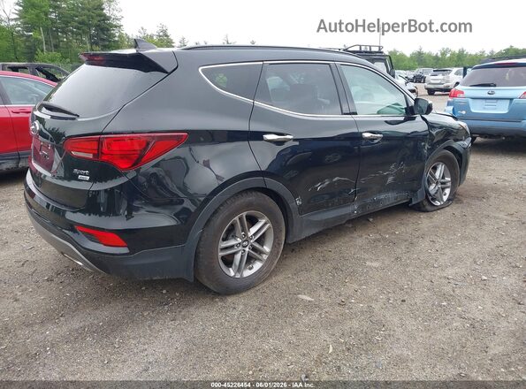 5XYZUDLB5JG537202 2018 HYUNDAI SANTA FE SPORT Black Задня права чверть