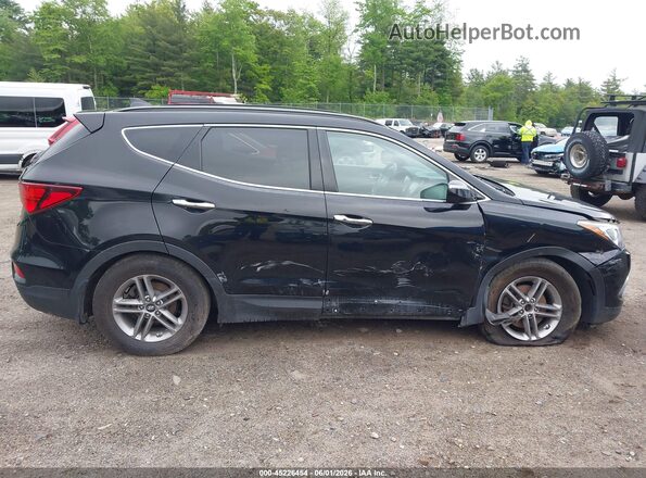 5XYZUDLB5JG537202 2018 HYUNDAI SANTA FE SPORT Black Вид задньої частини салону
