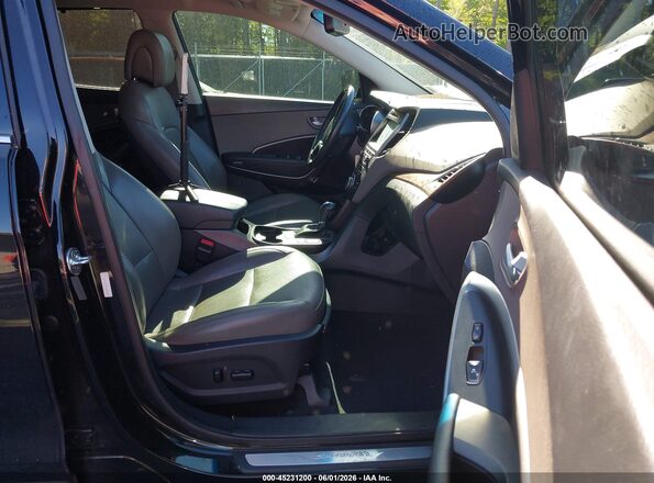 5XYZUDLB5JG547406 2018 HYUNDAI SANTA FE SPORT Black Вид салону спереду