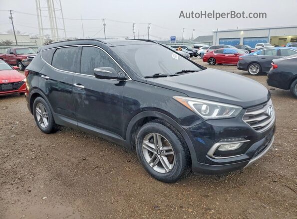 5XYZUDLB6HG477635 2017 HYUNDAI SANTA Black Передня права чверть
