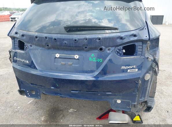 5XYZUDLB7JG509370 2018 HYUNDAI SANTA FE SPORT Dark Blue Вид спереду