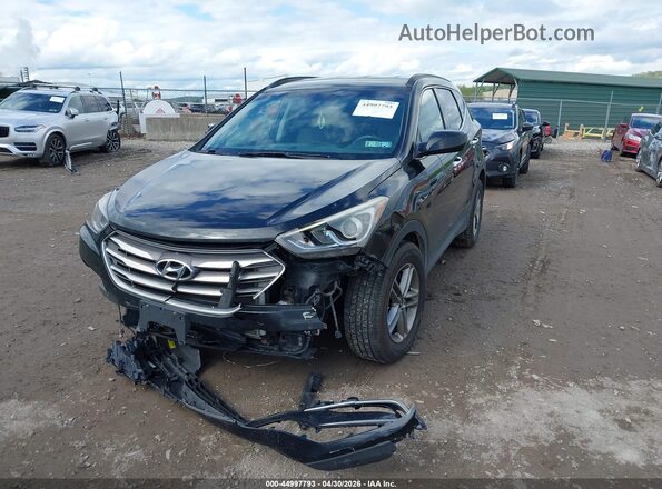 5XYZUDLB8HG382803 2017 HYUNDAI SANTA FE SPORT Black Առջևի ձախ երեք քառորդ տեսարան
