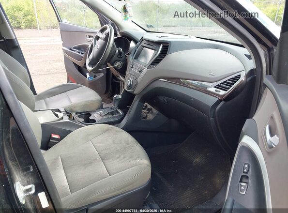 5XYZUDLB8HG382803 2017 HYUNDAI SANTA FE SPORT Black Սալոնի դիմացի տեսք