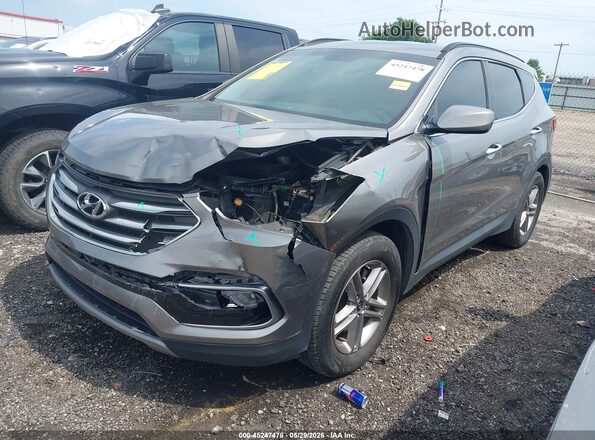 5XYZUDLB8HG387919 2017 HYUNDAI SANTA FE SPORT Серебряный Передняя левая четверть